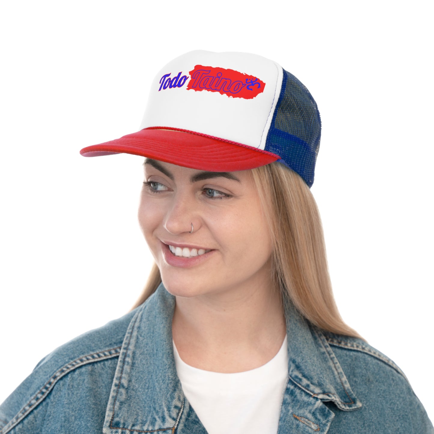 Todo Taino Trucker Cap (Red/White/Blue)